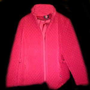 New Women's Burg. Red Puffer Jacket, 1X